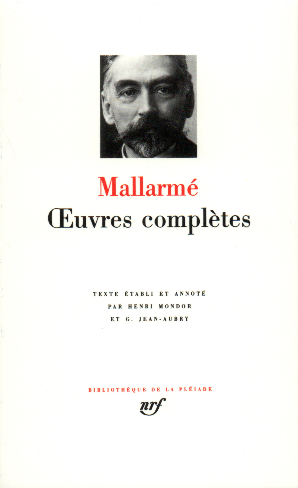 Œuvres complètes de Stéphane Mallarmé | Gallimard
