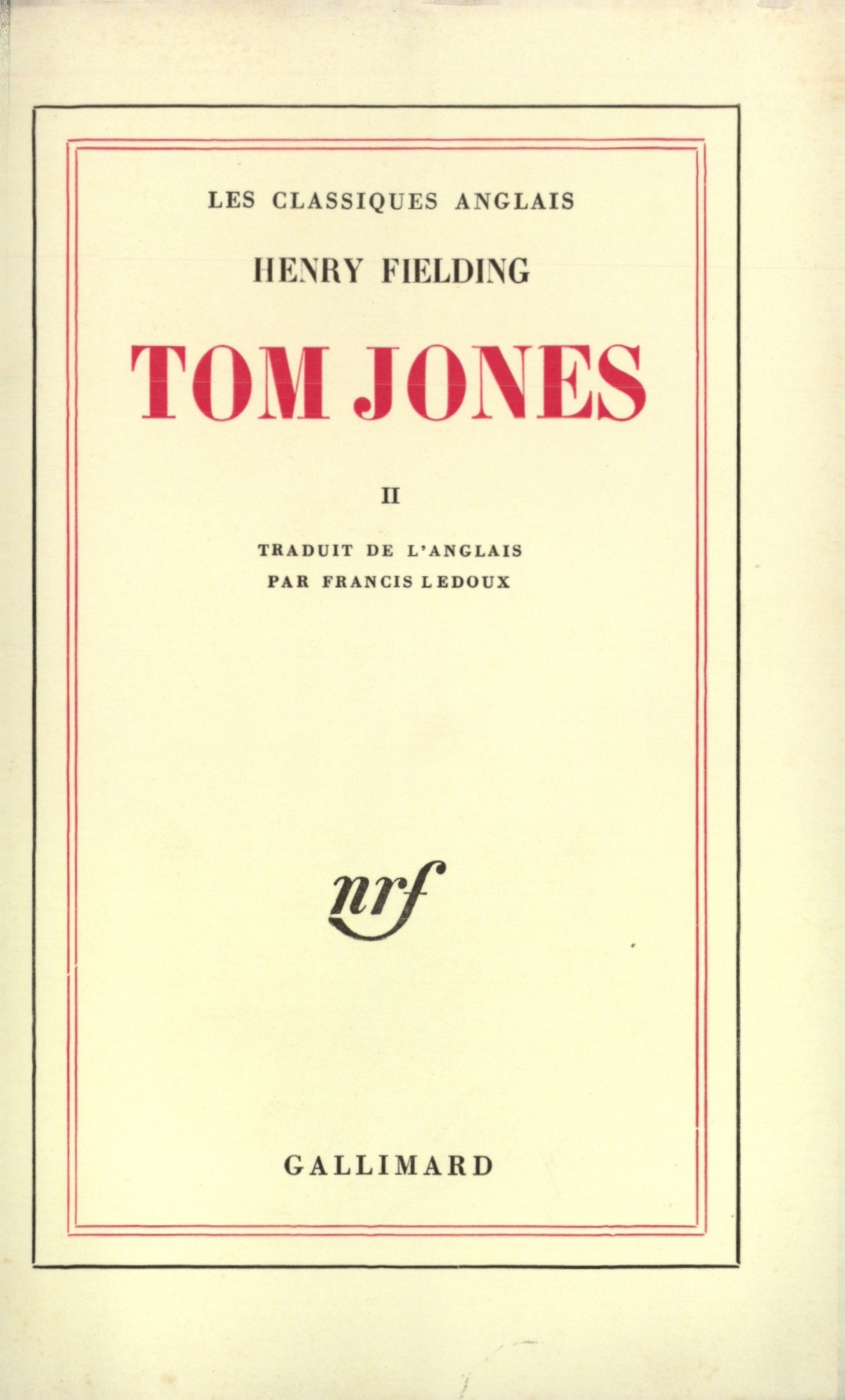 Tom Jones de Henry Fielding | Gallimard