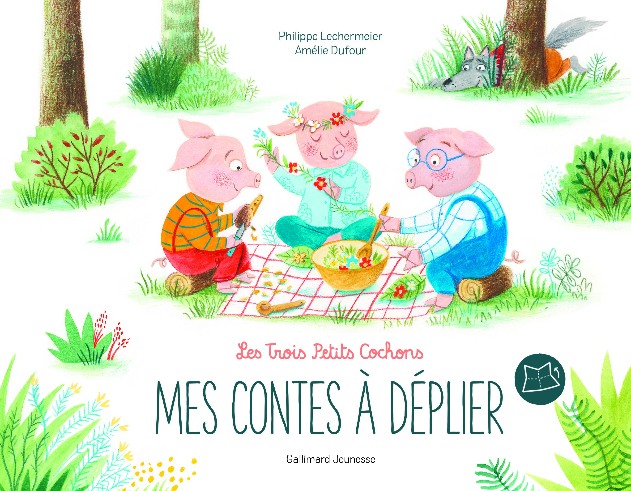 Livres illustrés Les Trois Petits Cochons, Mes contes à déplier