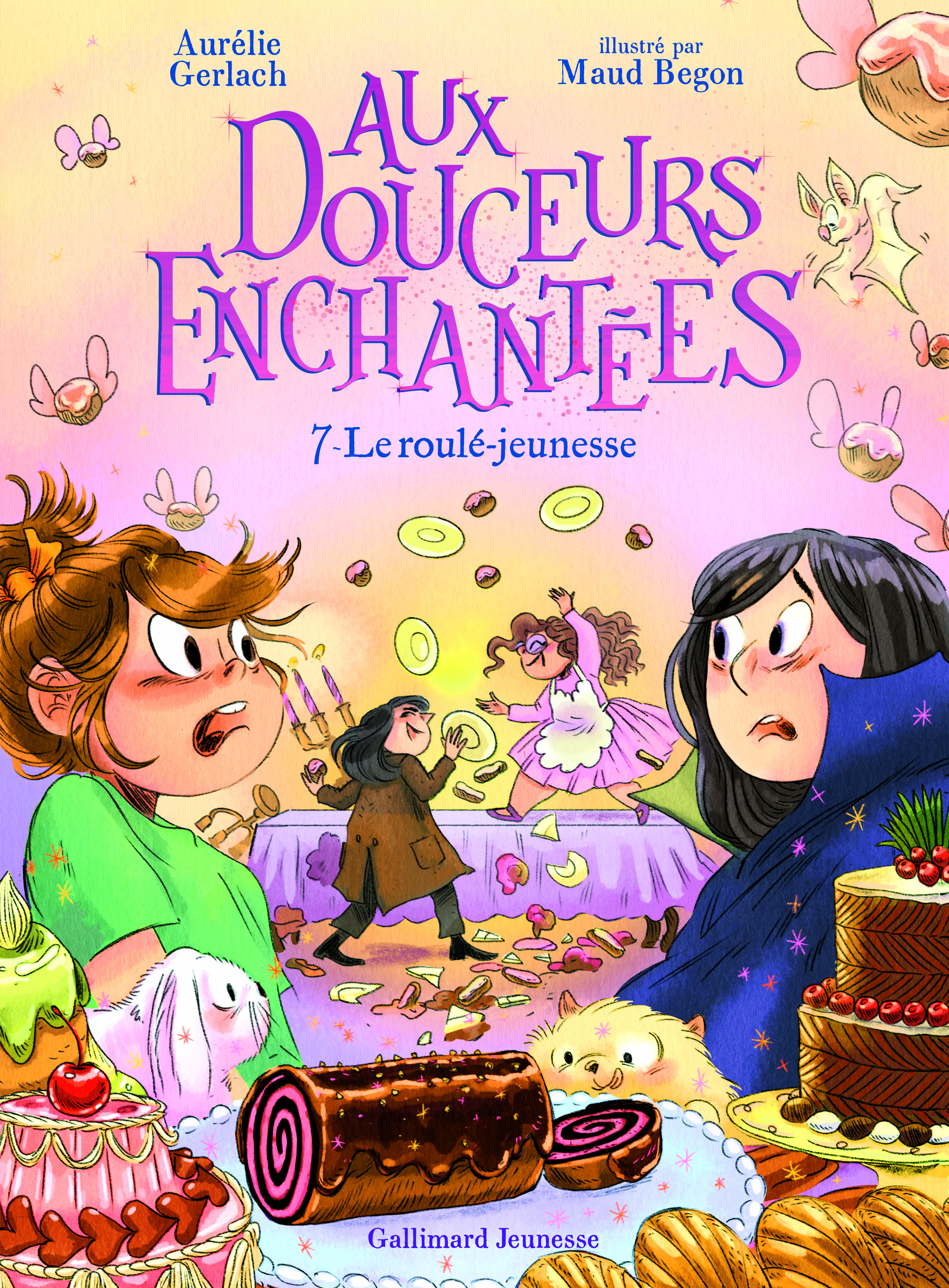 Couverture Aux douceurs enchantées 7 Le roulé-jeunesse Gerlach Begon Gallimard Jeunesse